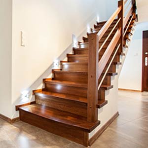 Hardwood Stairs and Bannister